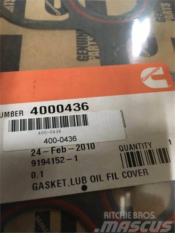 Cummins Oil Filter Gasket - 4000436 Muud osad