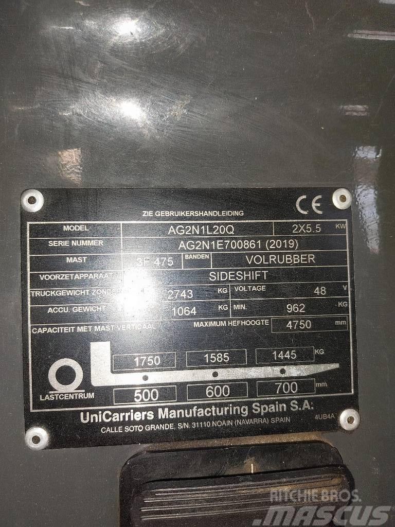 UniCarriers AG2N1L20Q Elektritõstukid