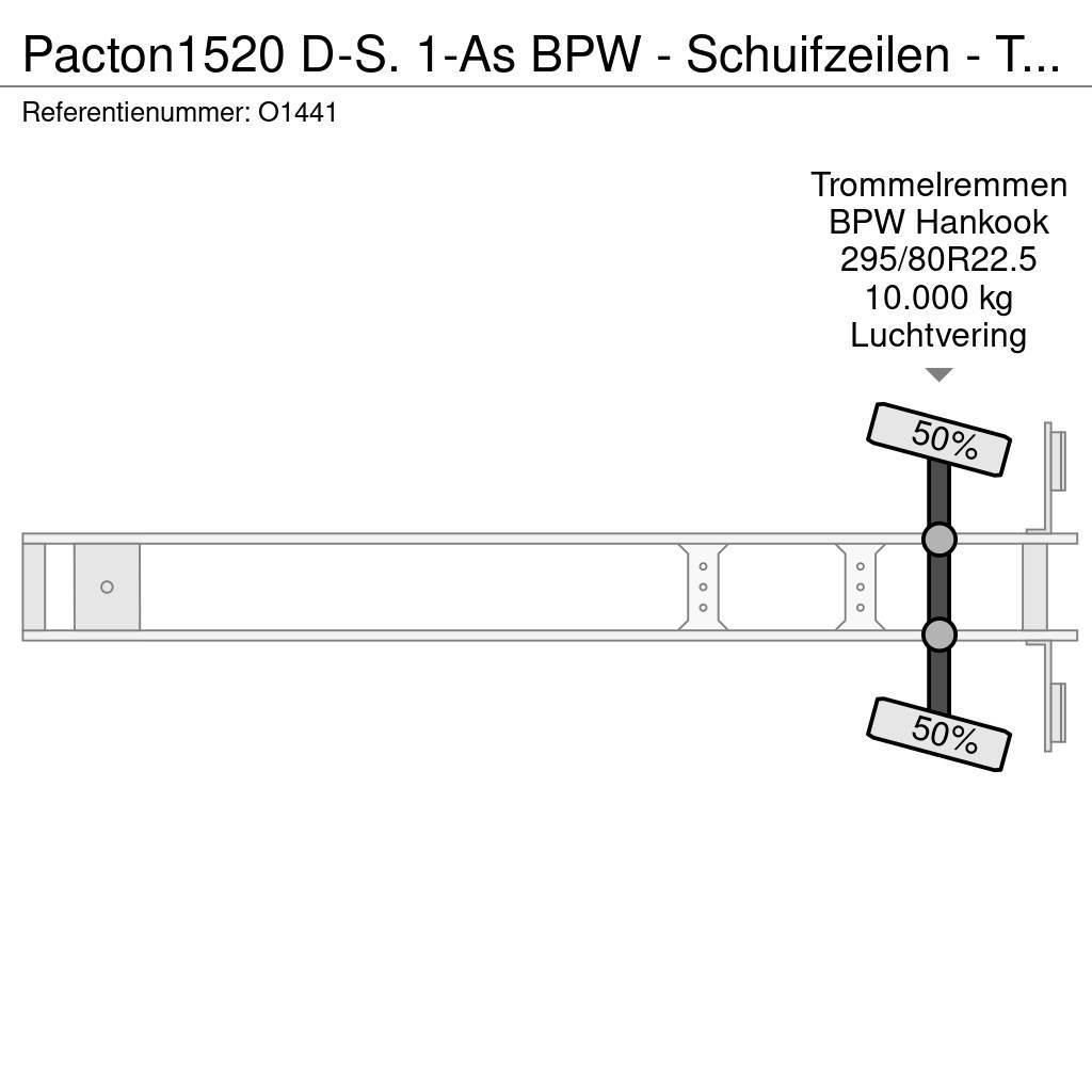 Pacton 1520 D-S. 1-As BPW - Schuifzeilen - Trommelremmen Tentpoolhaagised