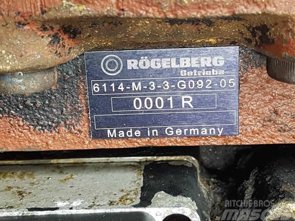  Rögelberg 6114-M-3-3-G092-Transmission/Getriebe/Tr Ülekandemehhanism