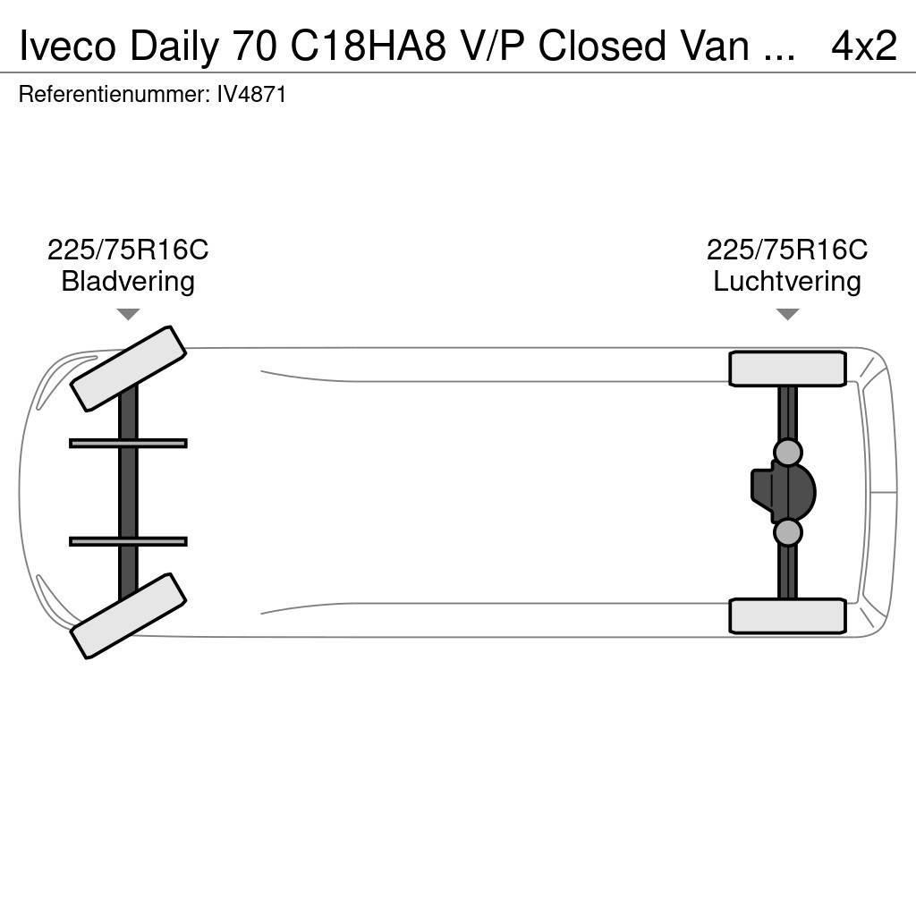 Iveco Daily 70 C18HA8 V/P Closed Van (3 units) Furgooniga kaubikud