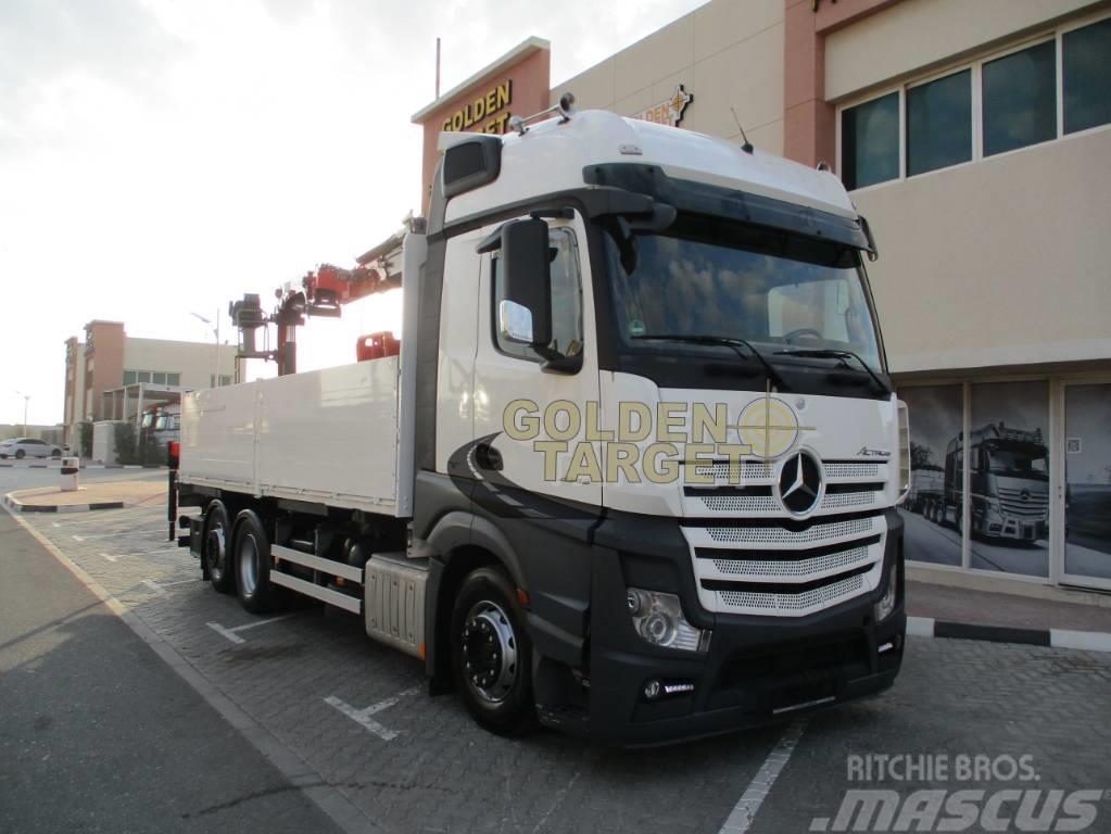 Mercedes-Benz Actros 2545 6x2 Truck w/ HMF2120K3 Block Crane Kraanaga veokid