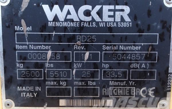 Wacker RD 25 Tandemrullid