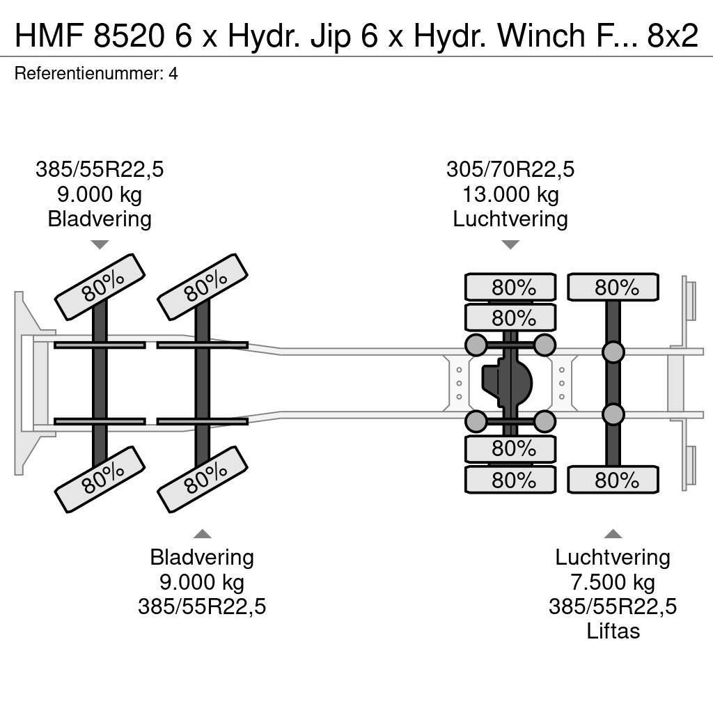 HMF 8520 6 x Hydr. Jip 6 x Hydr. Winch Frontabstutzung Maastikutõstukid