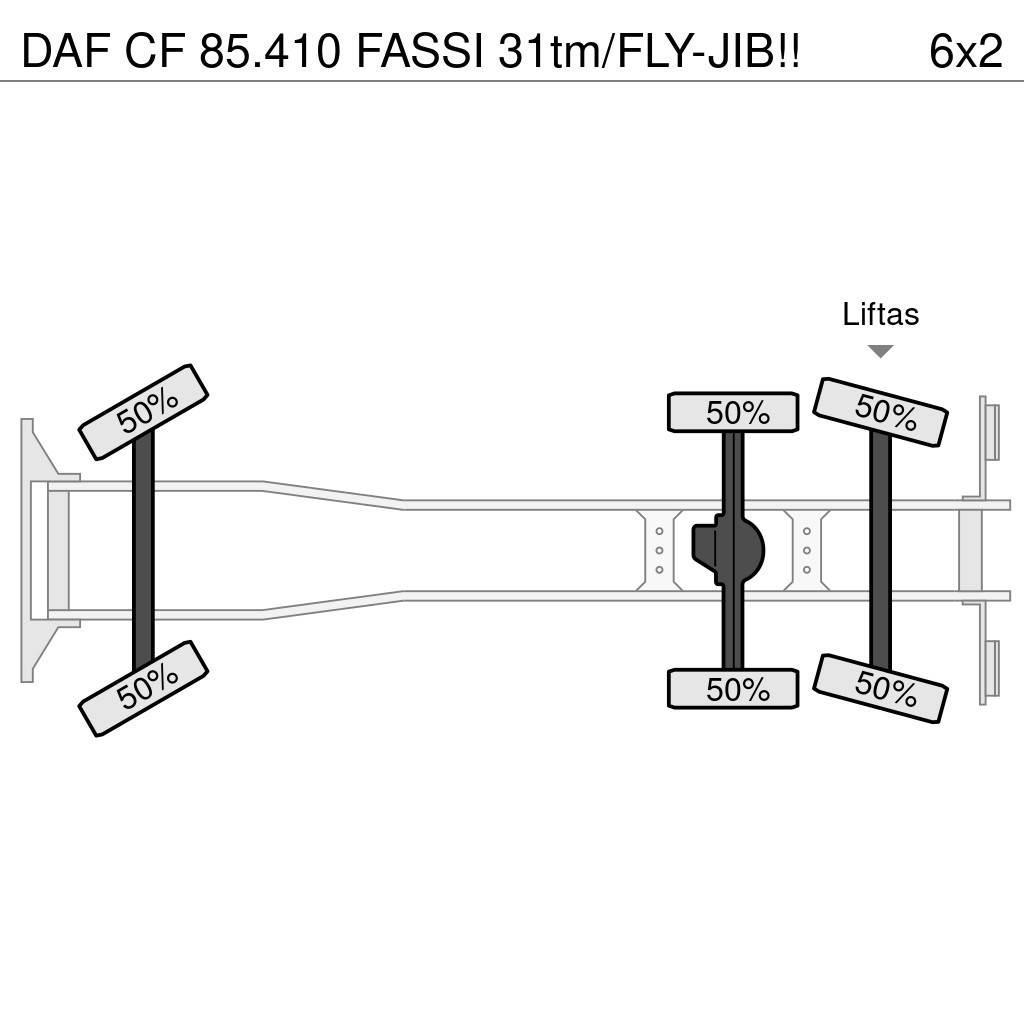 DAF CF 85.410 FASSI 31tm/FLY-JIB!! Maastikutõstukid
