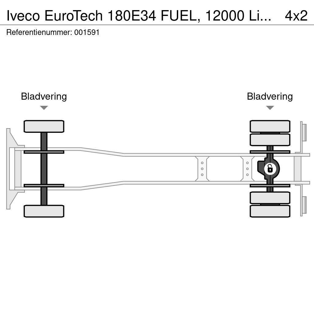 Iveco EuroTech 180E34 FUEL, 12000 Liter,2 Comp, Manual, Tsisternveokid