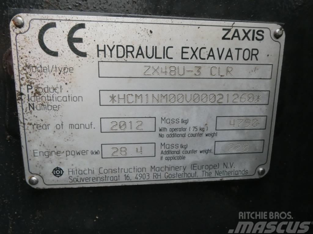 Hitachi ZX 48 U-3 Miniekskavaatorid < 7 t