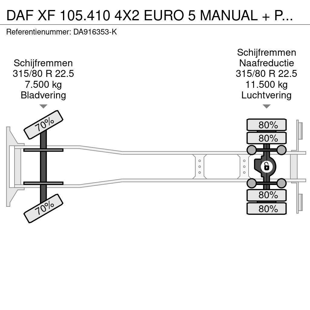 DAF XF 105.410 4X2 EURO 5 MANUAL + PALFINGER PK16000 Maastikutõstukid