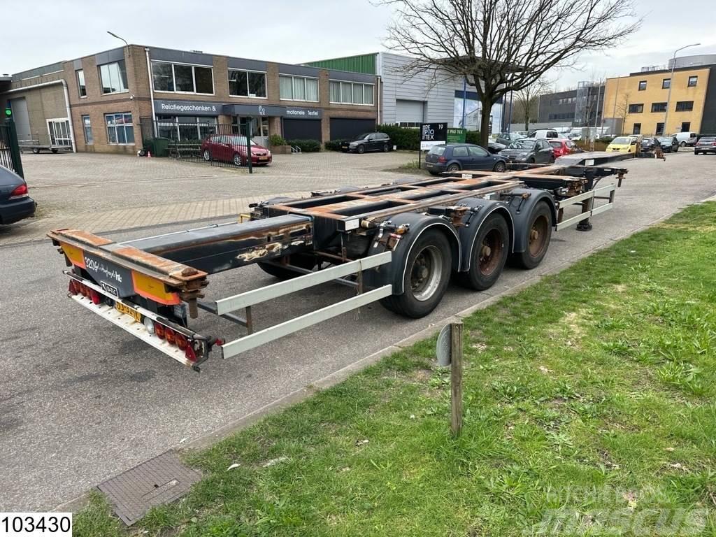 D-tec Chassis 10,20,30,40, 45 FT, 2x Extendable Konteinerveo poolhaagised