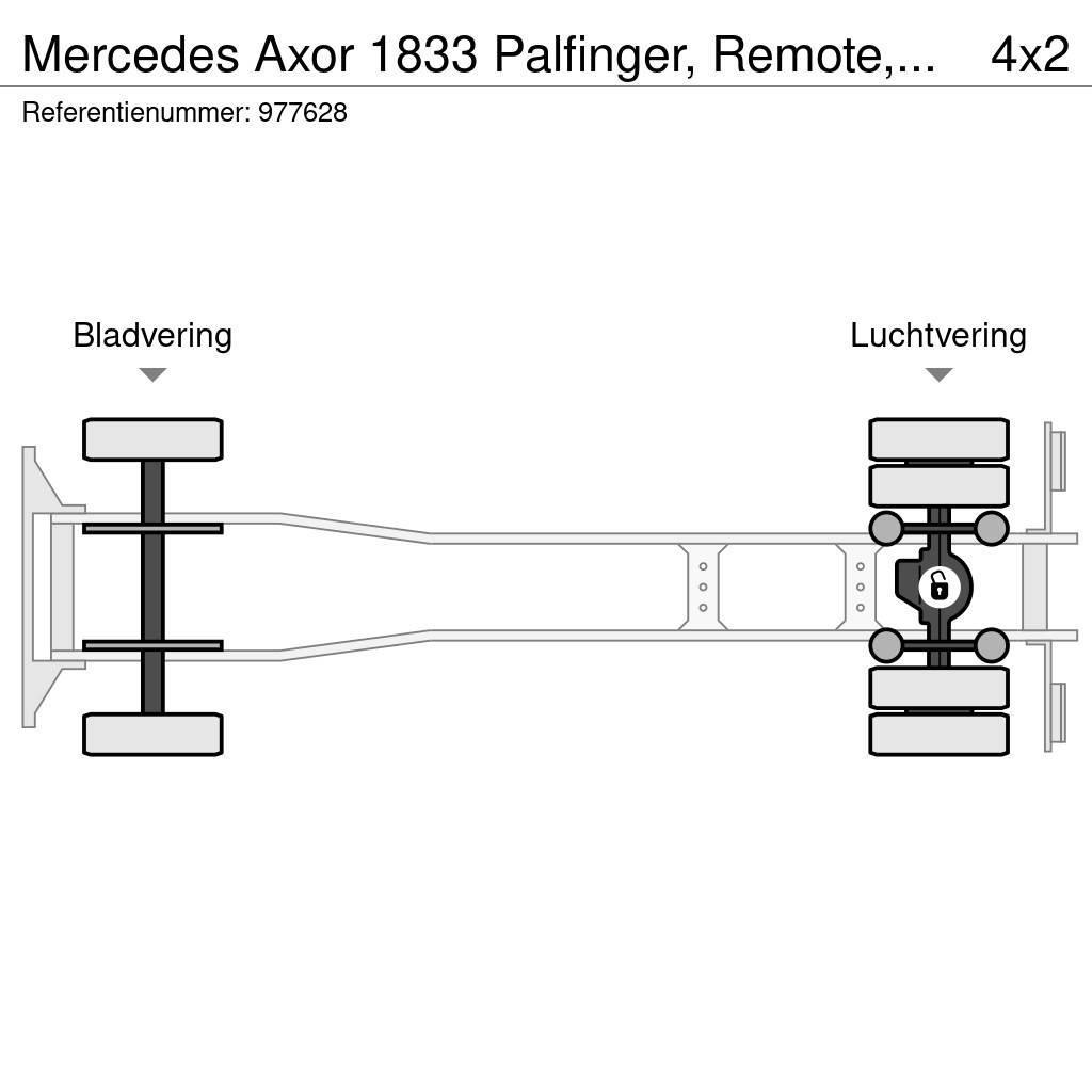 Mercedes-Benz Axor 1833 Palfinger, Remote, Manual, RVS loading p Kallurid