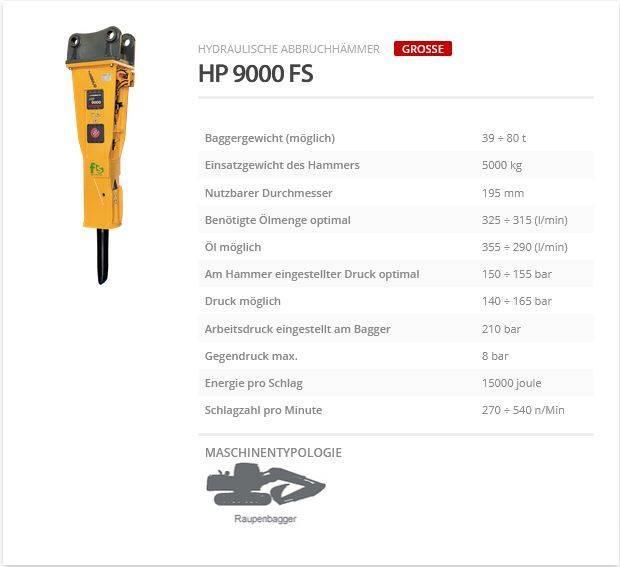 Indeco HP 9000 FS Hüdrohaamrid