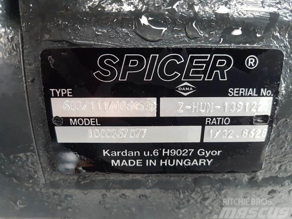 Wacker Neuson -Spicer Dana 603/111/0061539-Axle/Achse/As Sillad