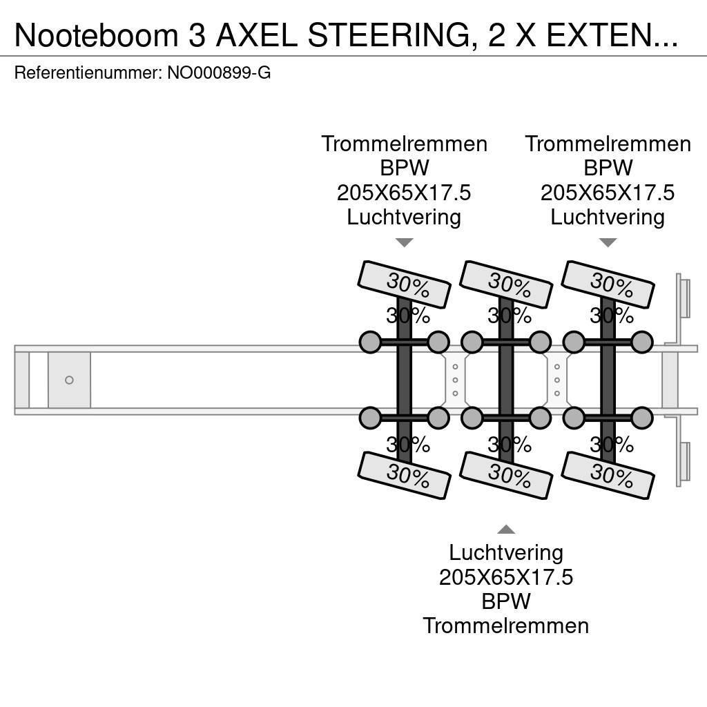 Nooteboom 3 AXEL STEERING, 2 X EXTENDABLE, LENGTH 10.9 M + 8 Raskeveo poolhaagised