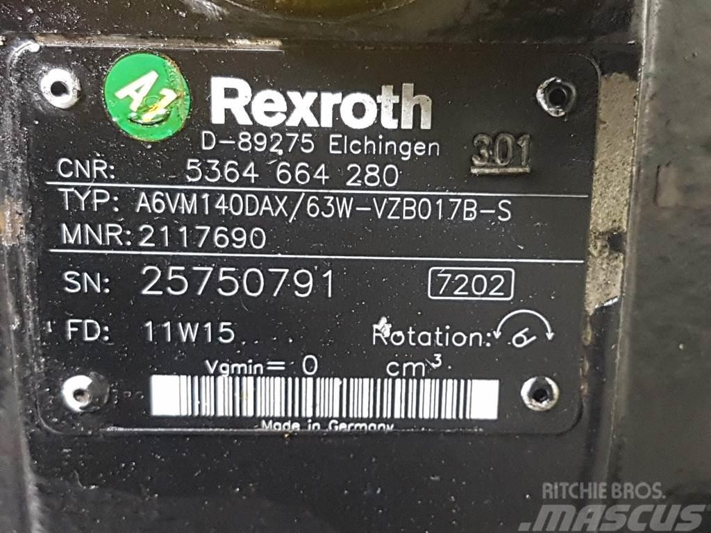Terex TL210-5364664280-Rexroth A6VM140DAX/63-Drive motor Hüdraulika