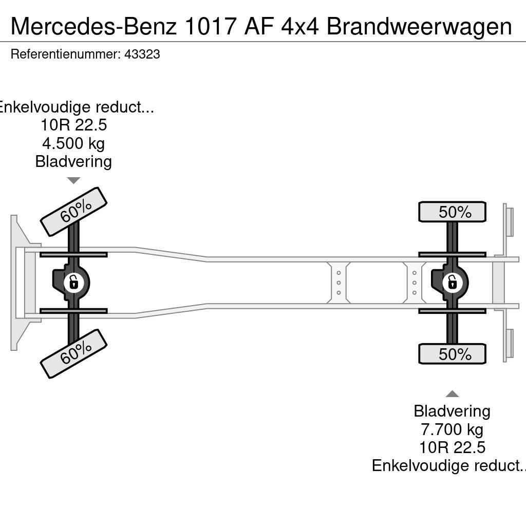 Mercedes-Benz 1017 AF 4x4 Brandweerwagen Tuletõrjeautod