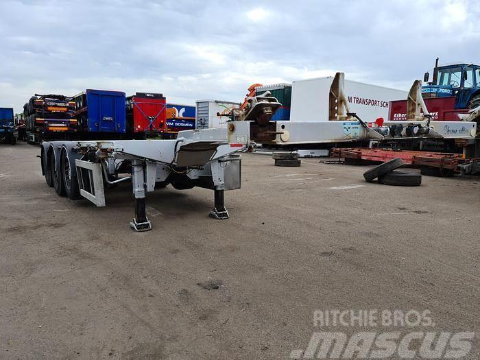 Pacton TE3 | 3 AXLE SAF DISC | CONTAINERCHASSIS | MULTI | Konteinerveo poolhaagised