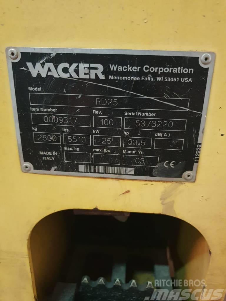 Wacker Neuson RD 25 Muud rullid