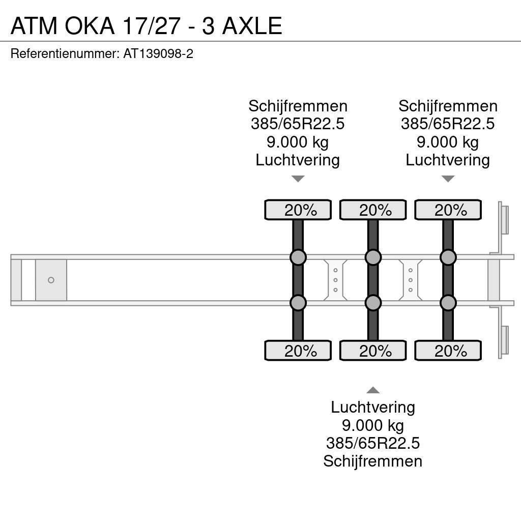 ATM OKA 17/27 - 3 AXLE Kallur-poolhaagised