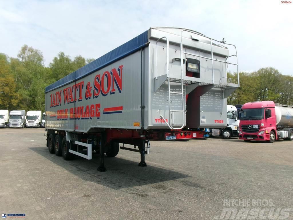 Montracon Tipper trailer alu 55 m3 + tarpaulin Kallur-poolhaagised