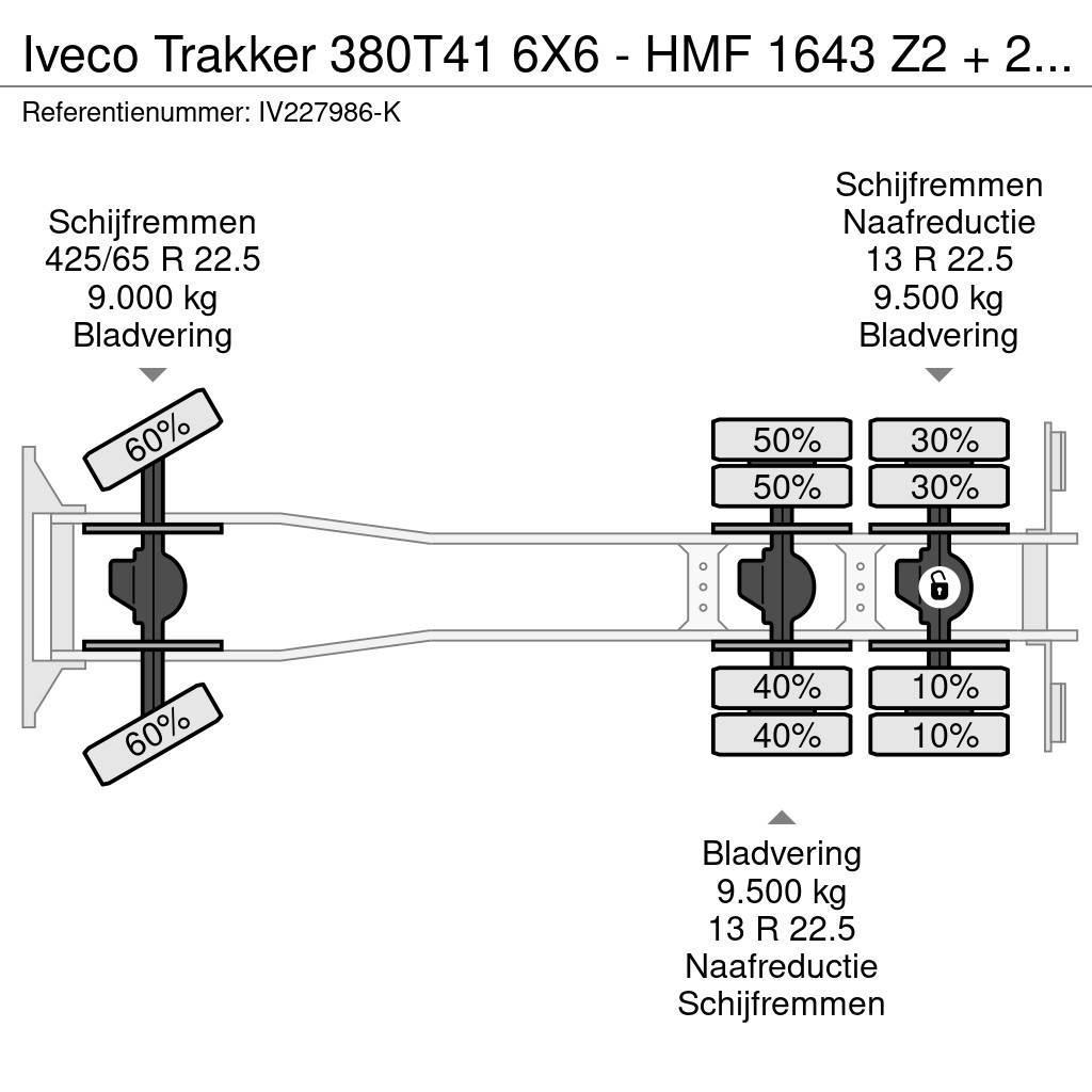Iveco Trakker 380T41 6X6 - HMF 1643 Z2 + 2-WAY TIPPER Maastikutõstukid
