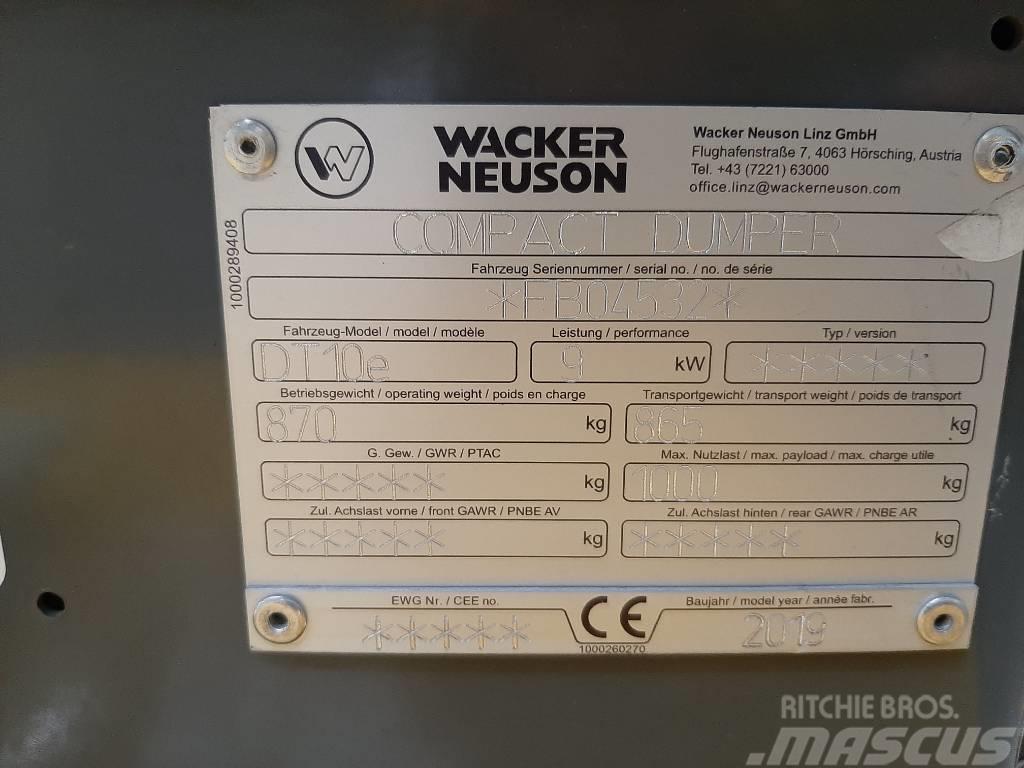 Wacker Neuson DT10e Roomikkallurid