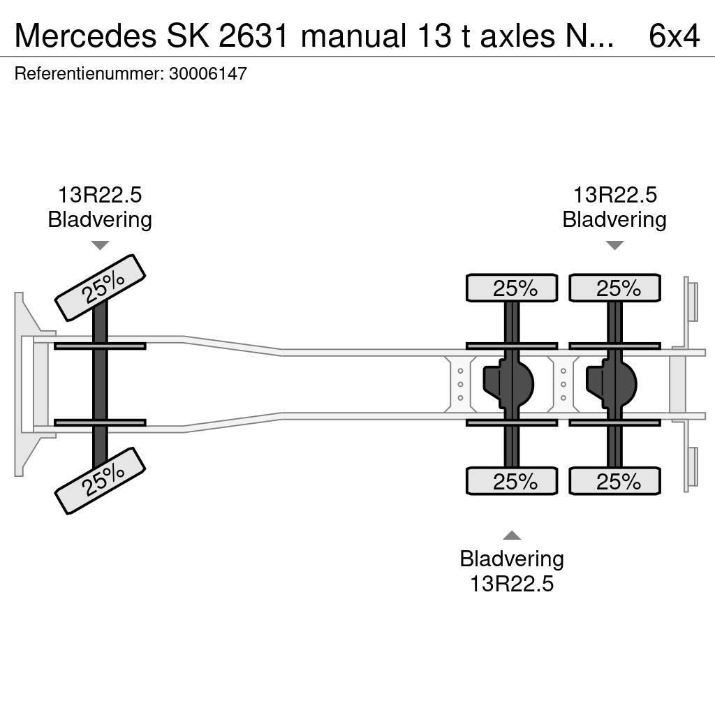 Mercedes-Benz SK 2631 manual 13 t axles NO2638 Raamautod