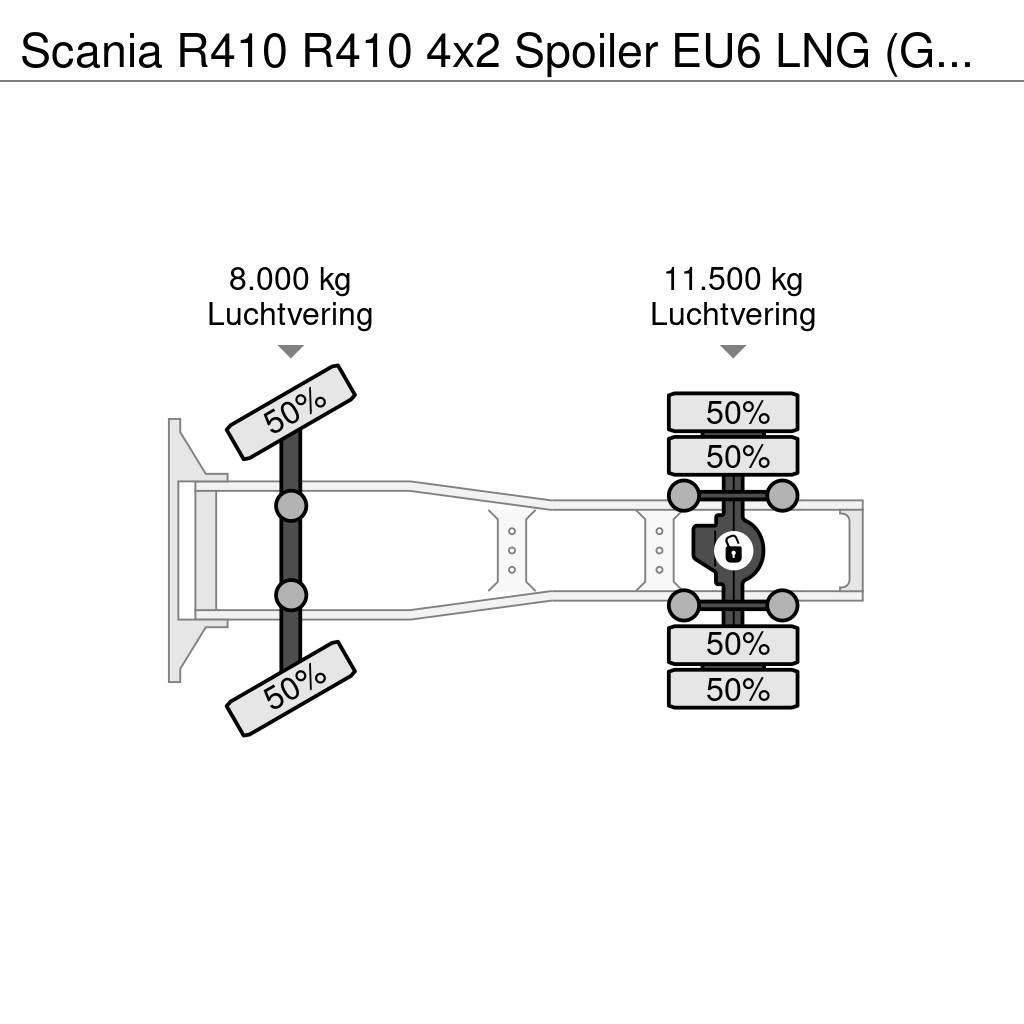 Scania R410 R410 4x2 Spoiler EU6 LNG (GAS) Automatik Sadulveokid