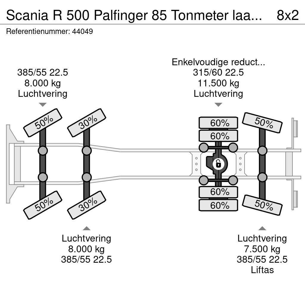 Scania R 500 Palfinger 85 Tonmeter laadkraan Maastikutõstukid