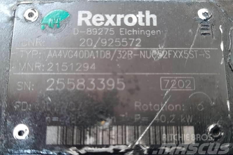Bosch Rexroth Variable Displacement Piston Pump Muud veokid