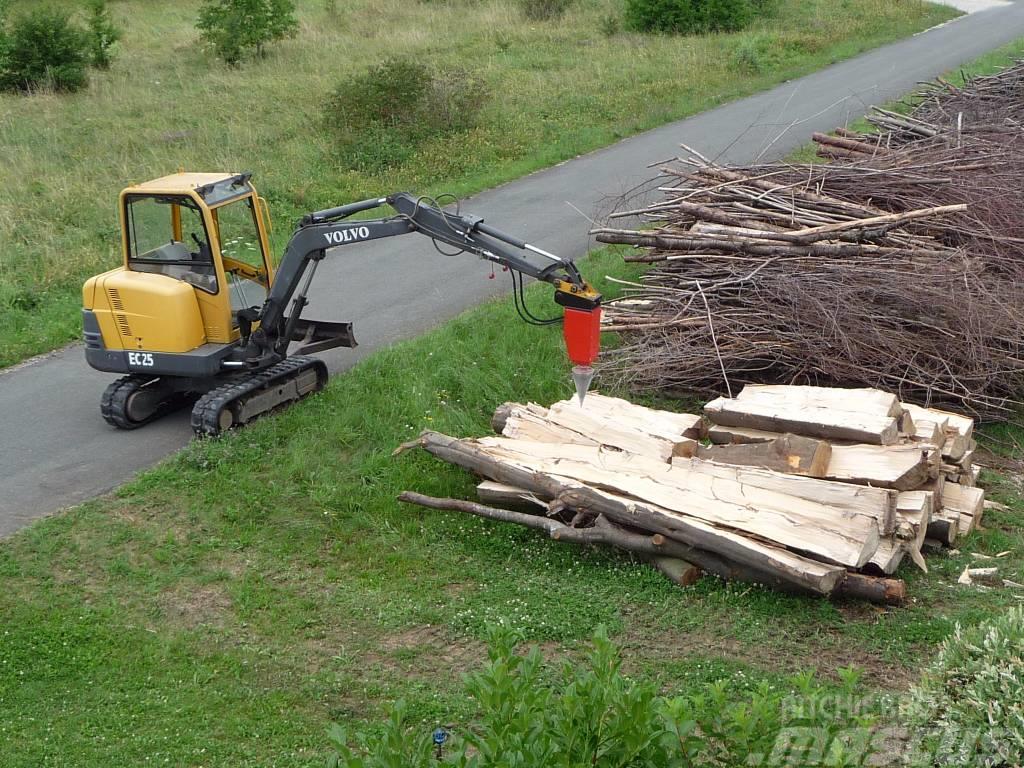  Konusni cepilec drv za bagre Kegelspalter Holzspal Puulõikurid ja halumasinad