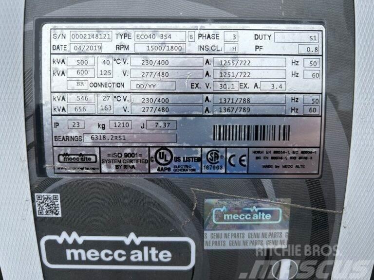 CAT Mecc Alte Eco40 3S4 - Unused - 600 kVa Muud generaatorid