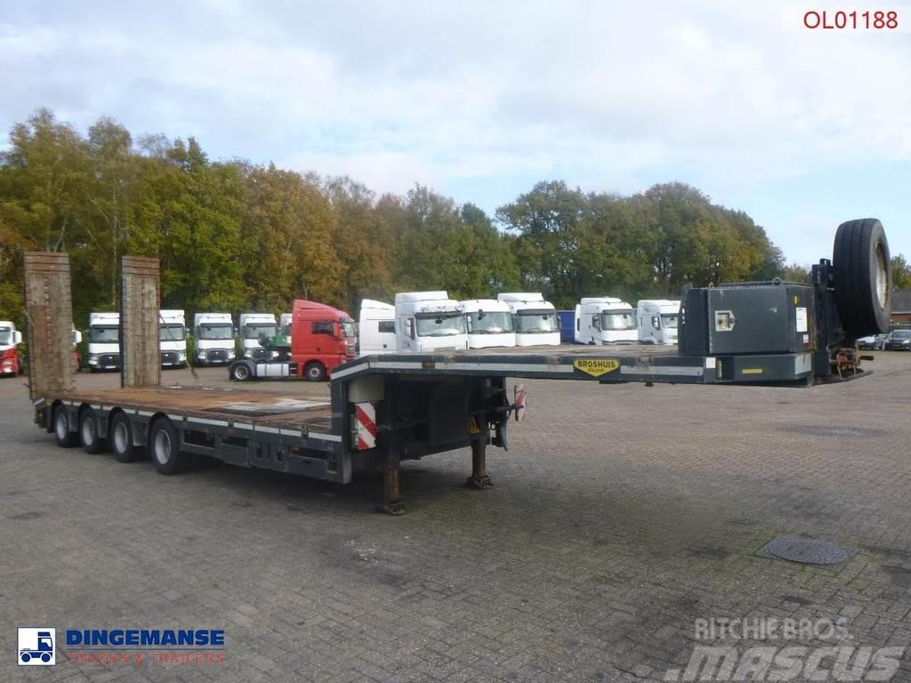 Broshuis 4-axle semi-lowbed trailer 71t + ramps + extendabl Raskeveo poolhaagised