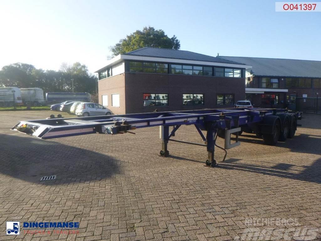 Dennison 3-axle container trailer 20-30-40-45 ft Konteinerveo poolhaagised