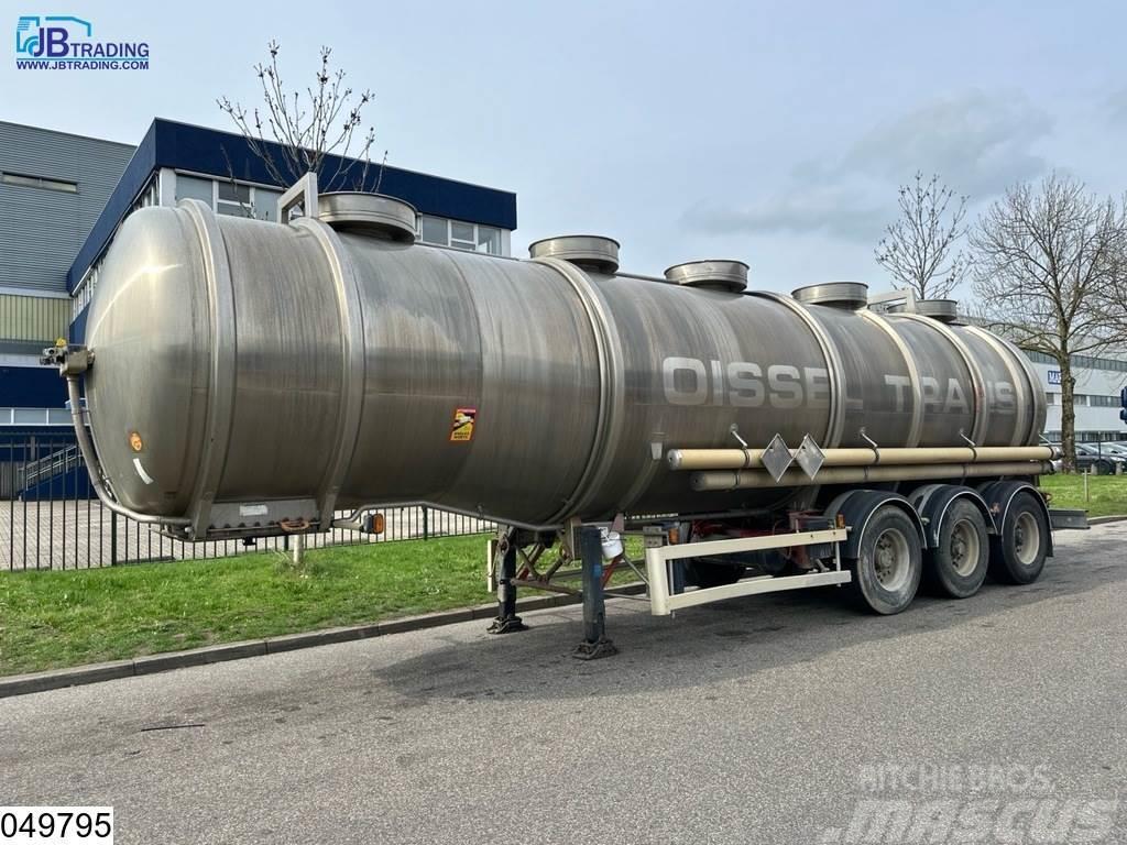 Magyar Chemie 37500 Liter RVS Tank, 1 Compartment Tsistern poolhaagised