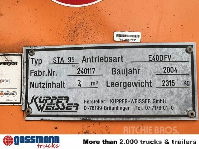 Küpper-Weisser STA 95 Salzstreuer auf Abrollrahmen, ca. 4m³ Muud traktoritarvikud