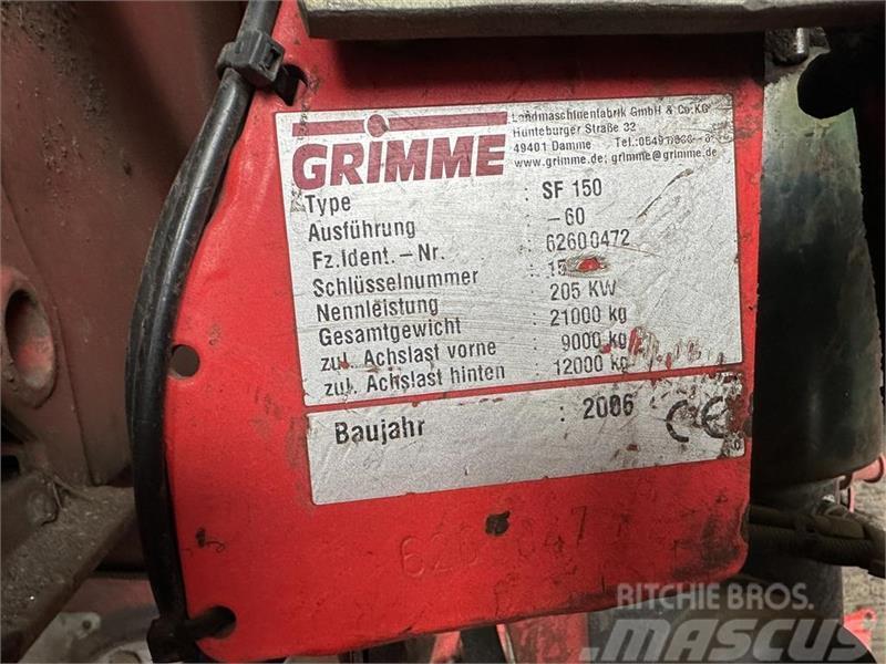 Grimme SF-150-60-UB Kartulikombainid ja kaevajad