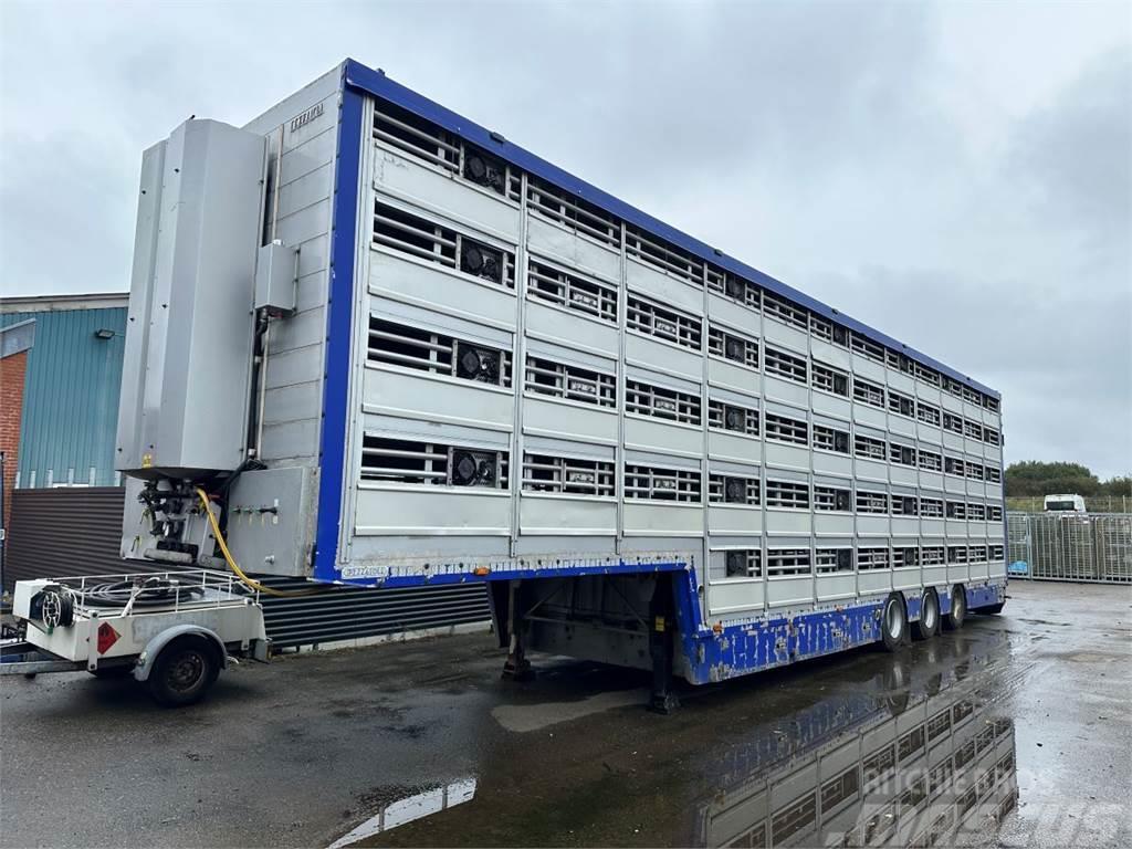 Pezzaioli 5-stock Grise trailer 5-stock Loomaveo poolhaagised