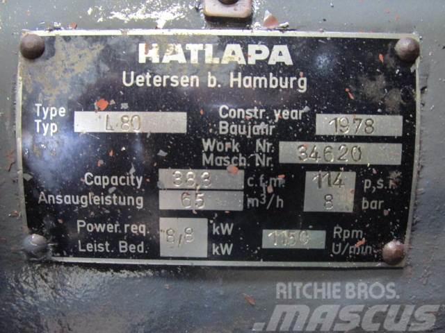 Hatlapa luftkompressor Type L80 Kompressorid