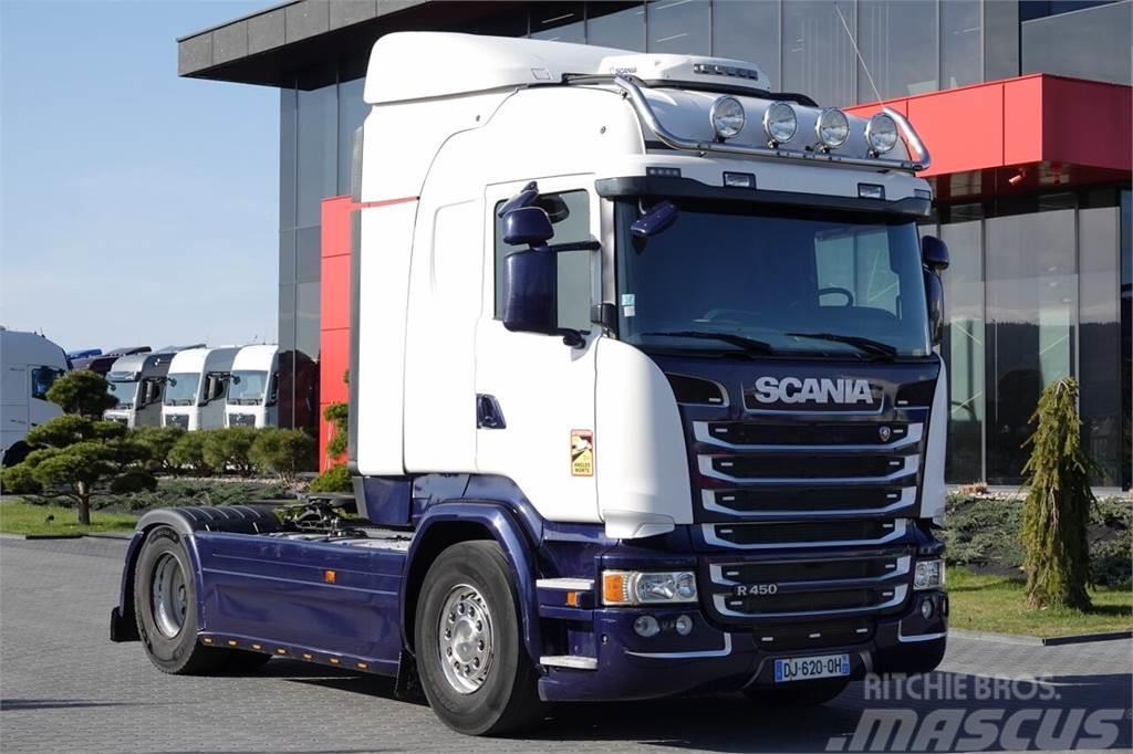 Scania R 450 / RETARDER / I-PARK COOL / EURO 6 / SPROWADZ Sadulveokid