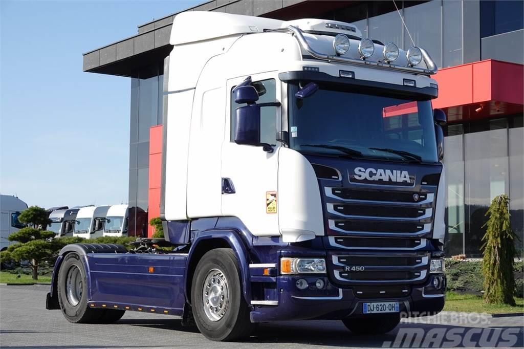 Scania R 450 / RETARDER / I-PARK COOL / EURO 6 / SPROWADZ Sadulveokid