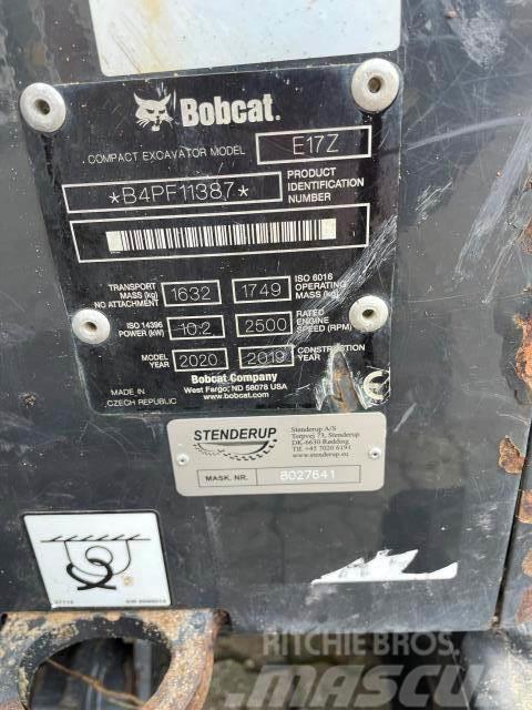 Bobcat E17Z Miniekskavaatorid < 7 t
