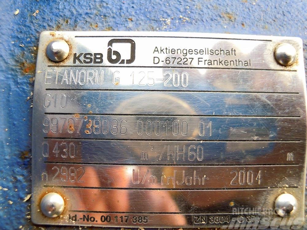 KSB ETANORM G 125-200 Veepumbad