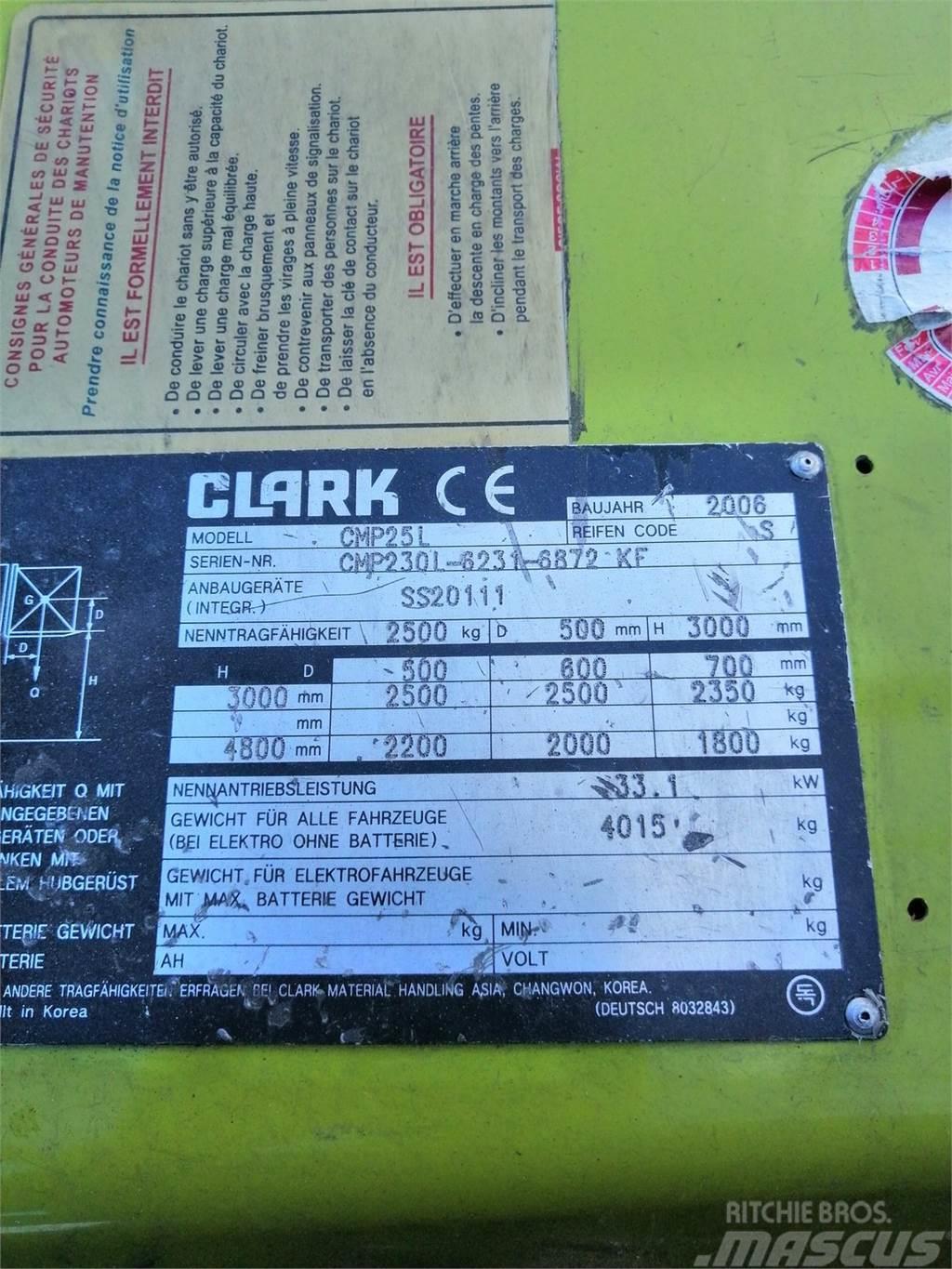 Clark CMP 25 L Kahveltõstukid - muud