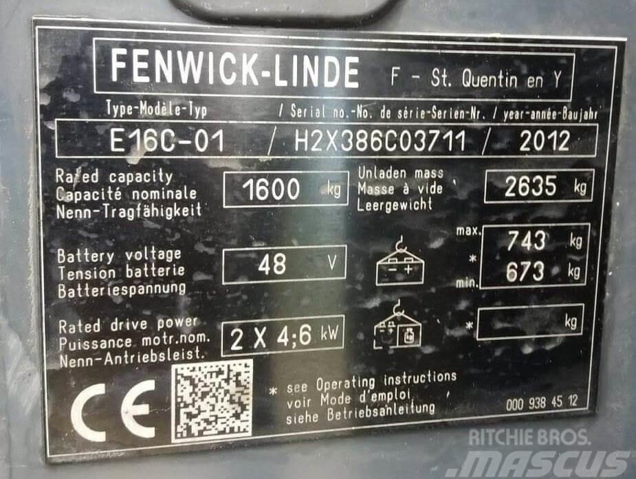 Fenwick E16C-01 Kahveltõstukid - muud