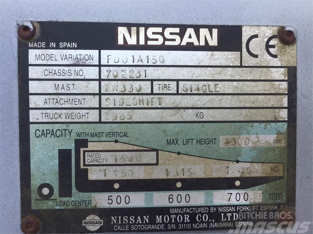 Nissan FD01A15Q Kahveltõstukid - muud