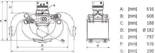 DMS SG3535 inkl. Rotator Sortiergreifer - NEU Haaratsid