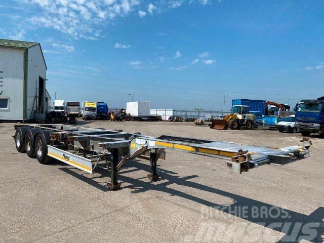 Fliegl trailer for containers galvanized frame vin 319 Raampoolhaagised