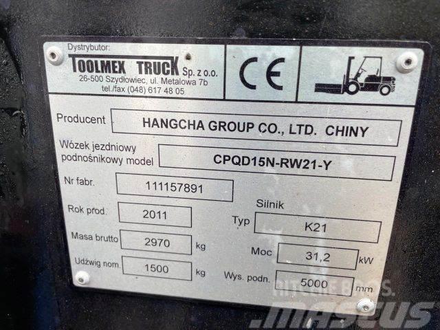 Hangcha 15N stapler,vin 891 Gaasitõstukid