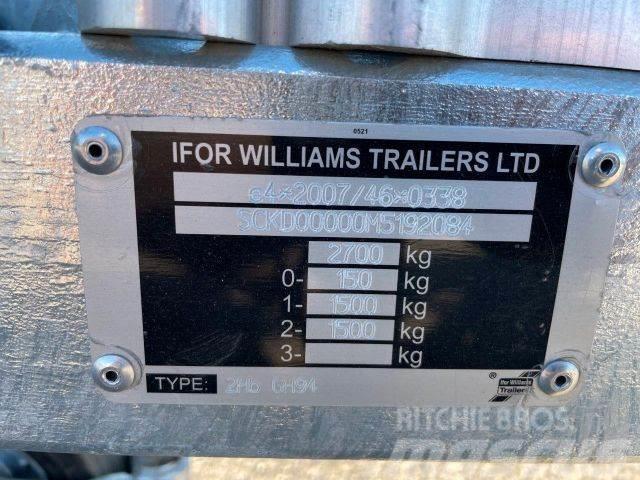 Ifor Williams 2Hb GH27, NEW NOT REGISTRED,machine transport084 Raskeveohaagised
