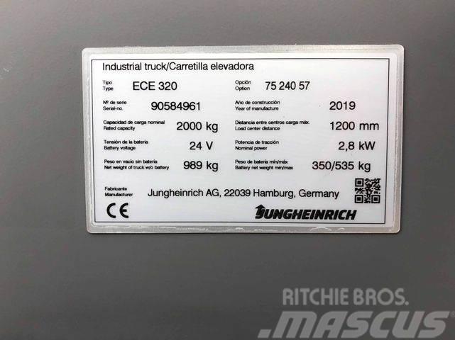 Jungheinrich ECE 320 - 2400MM GABELN - NUR 276 STD. Muud